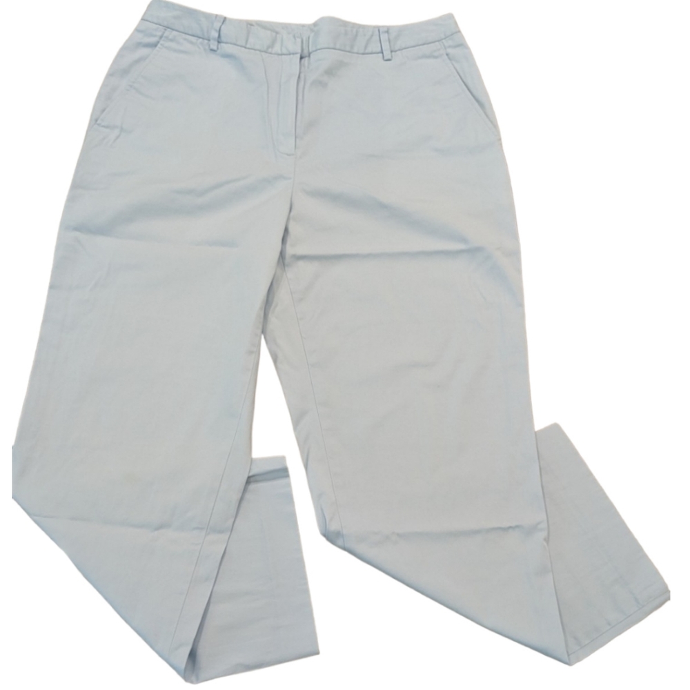 Brooks Brothers Light Blue Stretch Dress Pants Wide Leg size 10